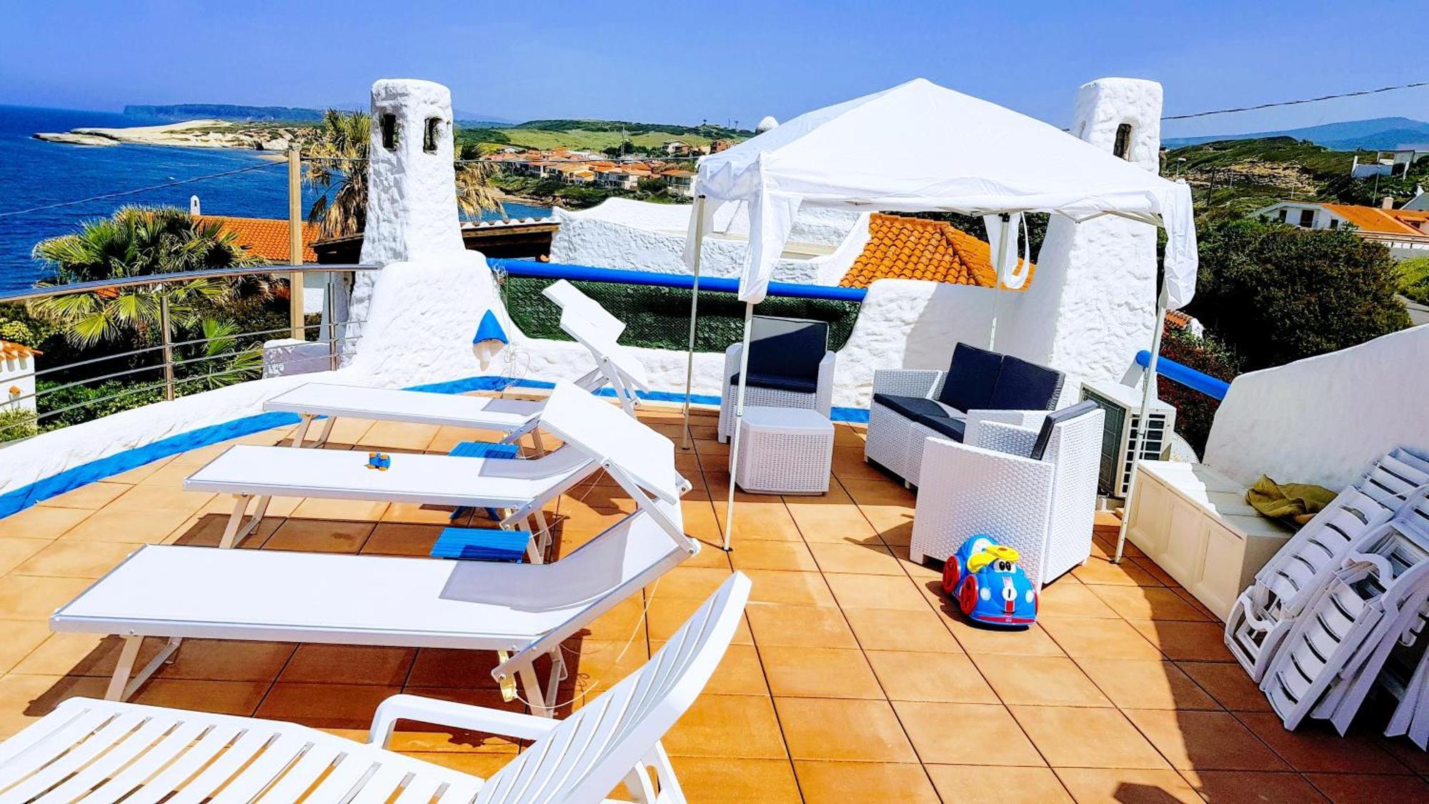 Villa Manuela Sul Mare S'archittu Bagian luar foto